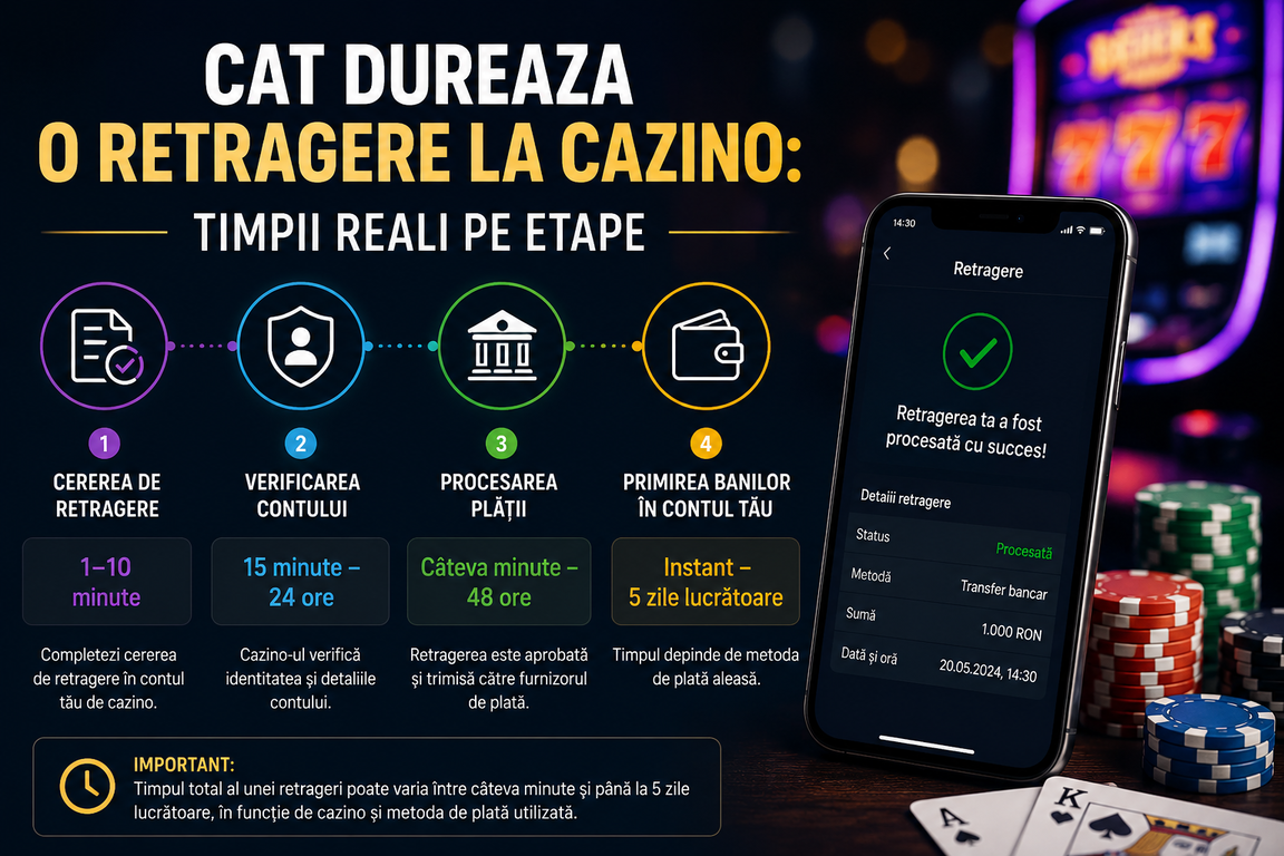 Cat dureaza o retragere la cazino