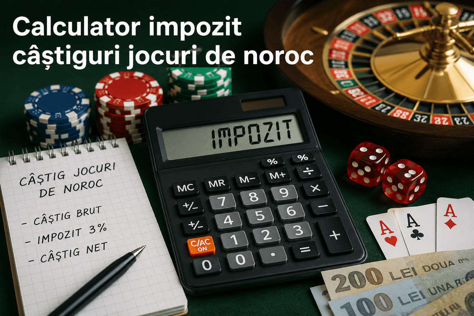 Calculator impozit câștiguri jocuri de noroc